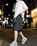 Men Printed Quick Dry Five-Pocket Cargo Shorts