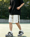 Men's 5 Inch Embroidered Oversized Sweat Shorts